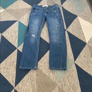 Levi’s jeans with paint splatter